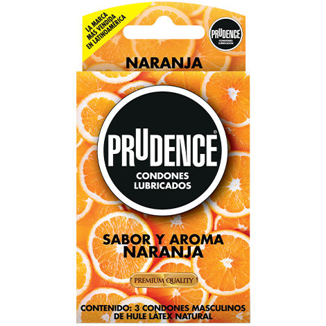 Condón Prudence Naranja