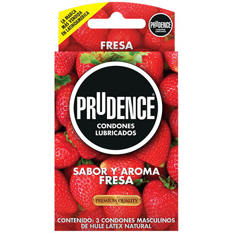 Condón Prudence sabor fresa